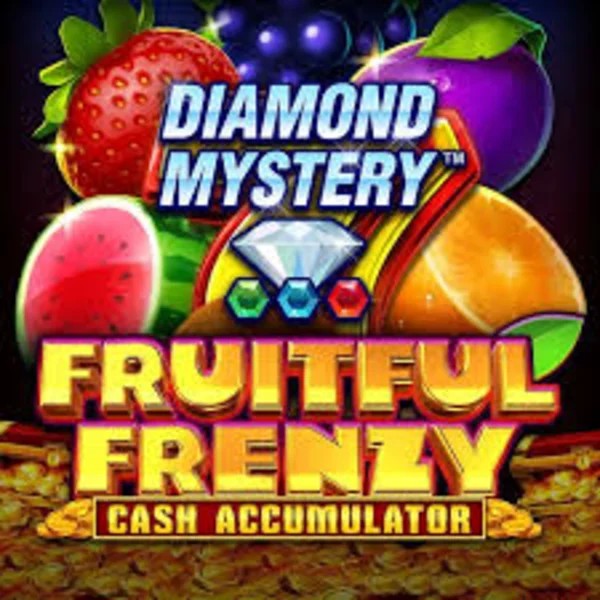 Diamond Mystery Fruitful Frenzy Cash Accumulator by Greentube, showcased at nationalkaszino.net – game logo